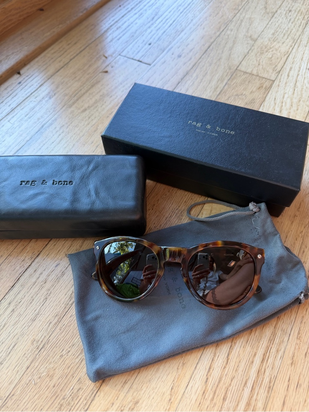 rag & bone Keaton Tortoise Sunglasses